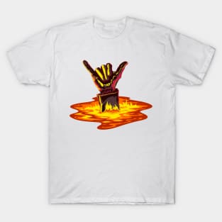 Hand, gesture, shaka. T-Shirt